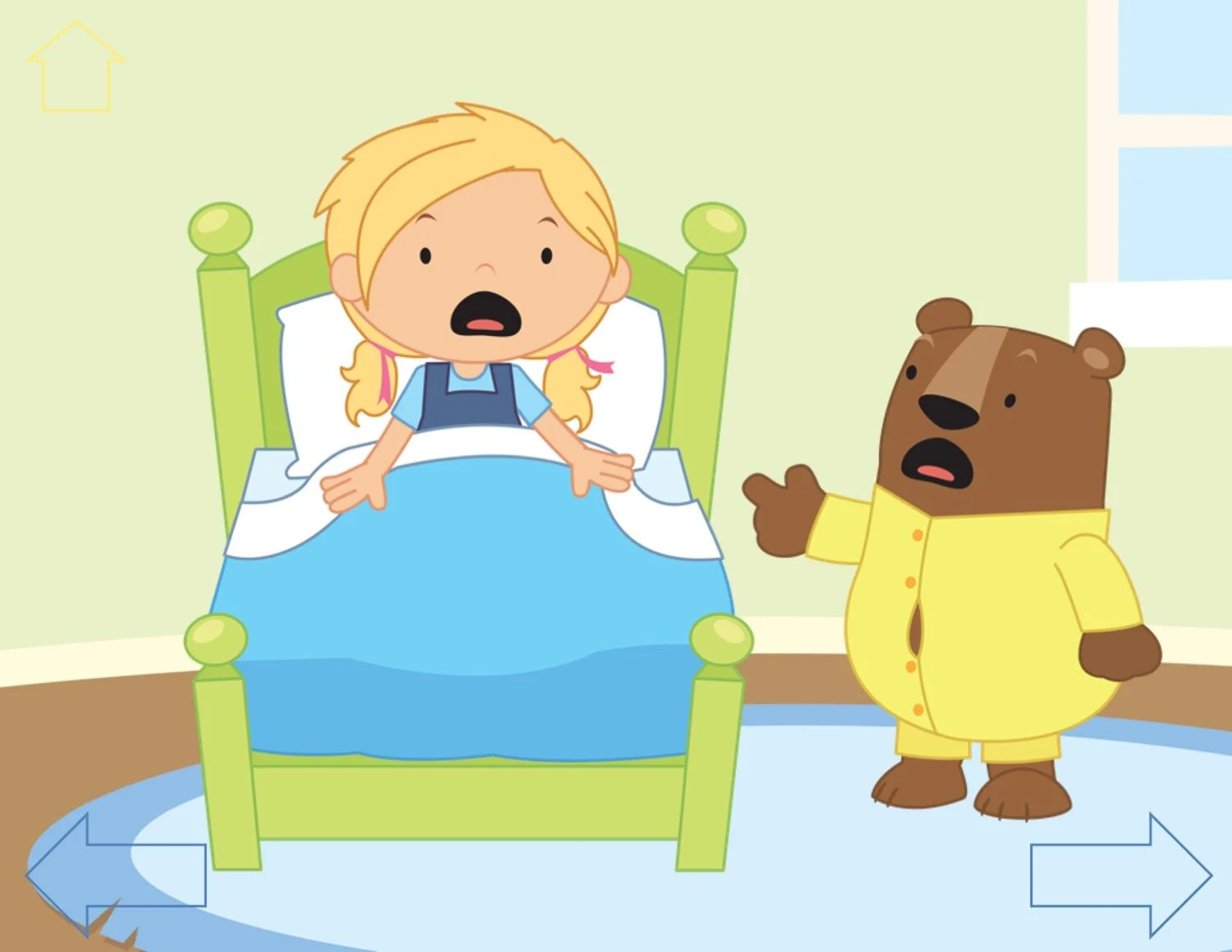 No Print Wordless Fairy Tales for preschool, kindergarten, and speech therapy goldilocks and the three bears