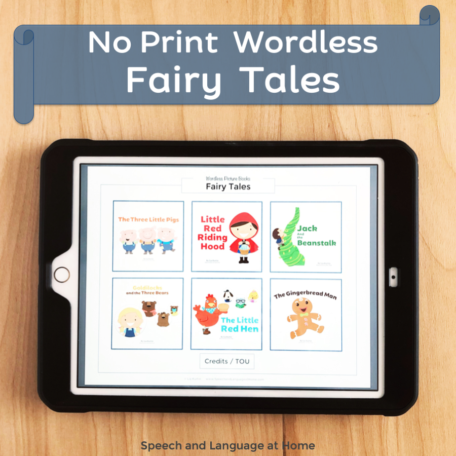 No Print Wordless Fairy Tales