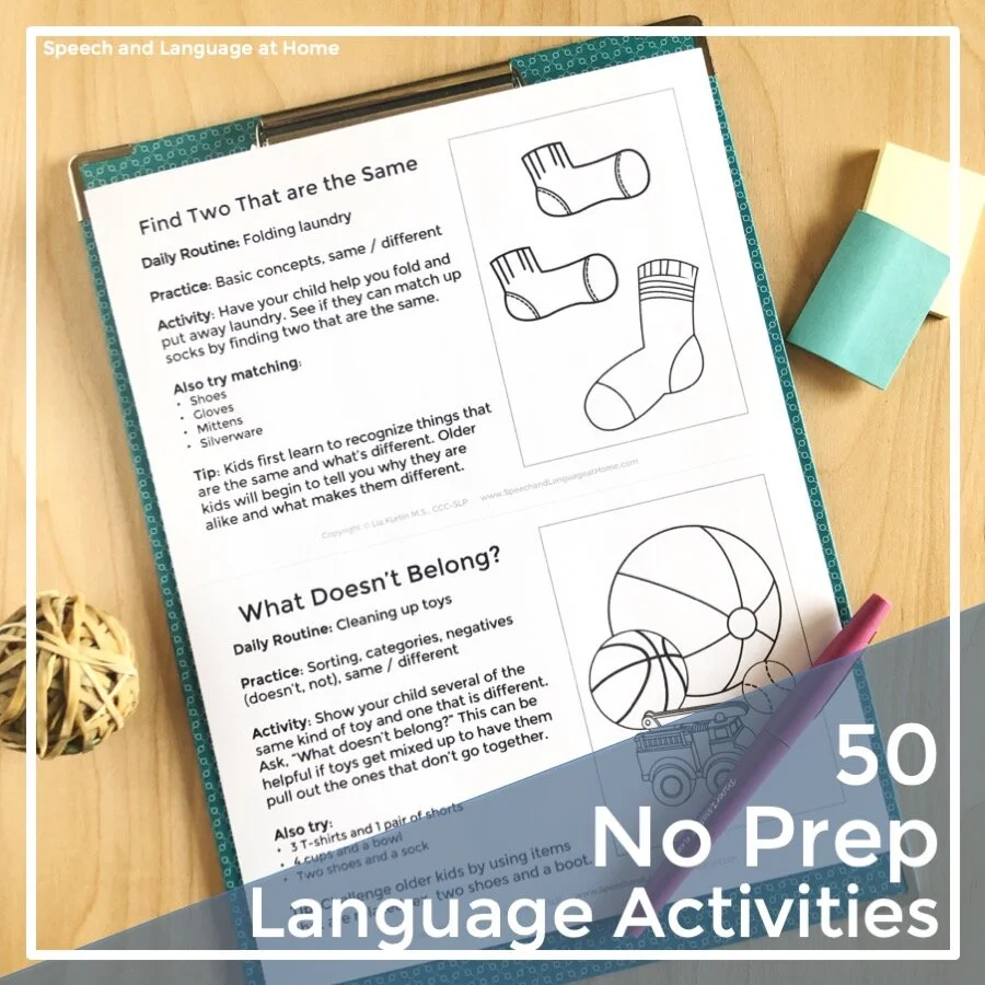 No Prep Activities for Preschool
