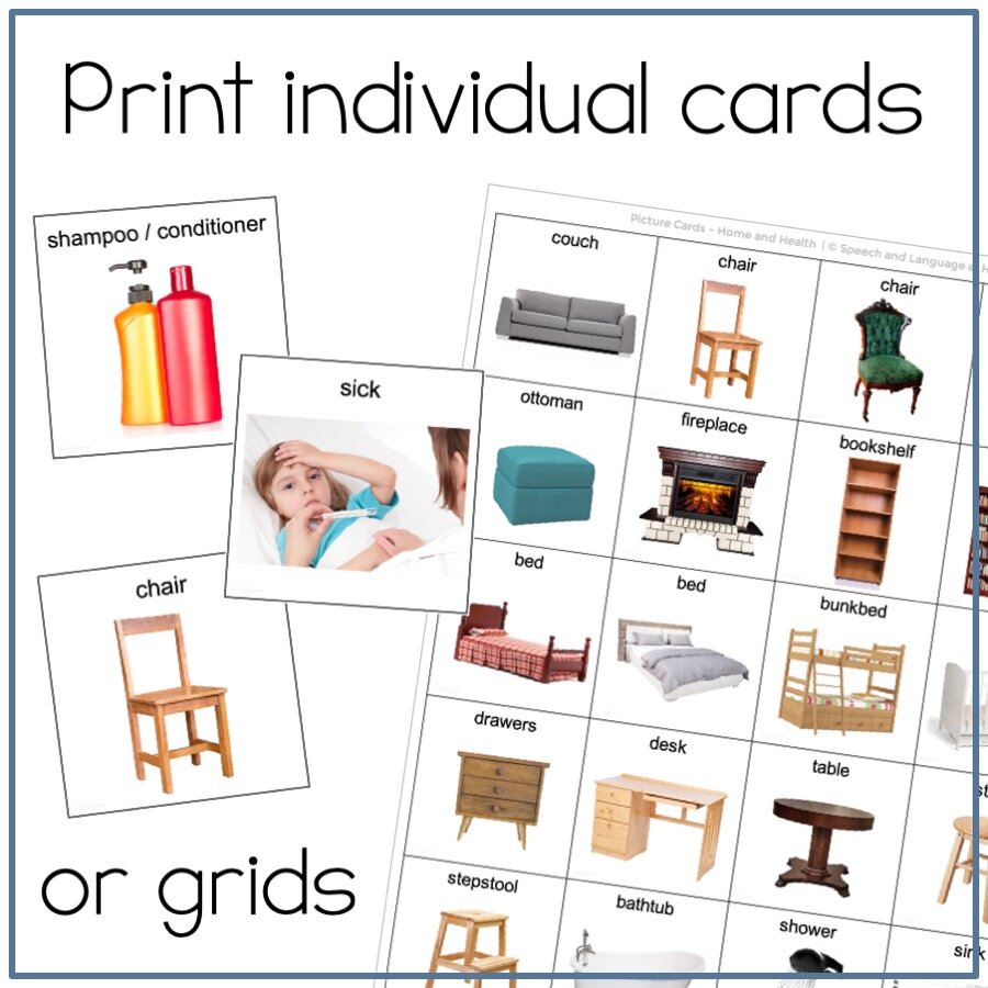Editable Picture Cards Bundle for Speech Therapy Autism PECS