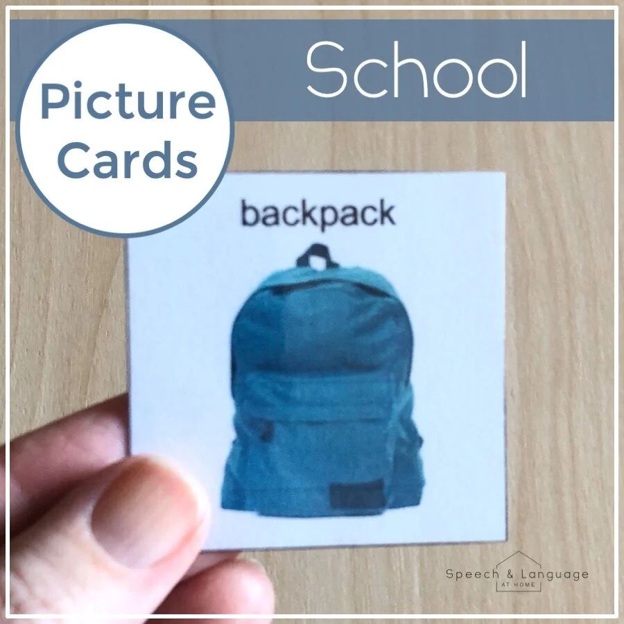 School Editable Picture Cards