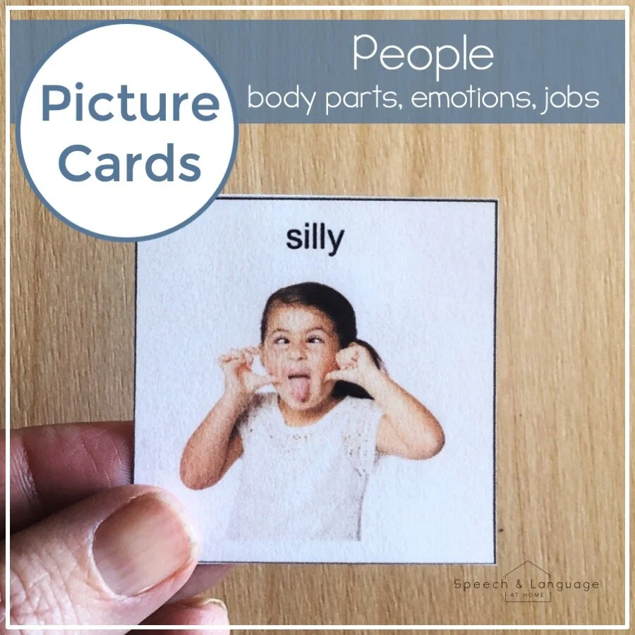 People Editable Picture Cards