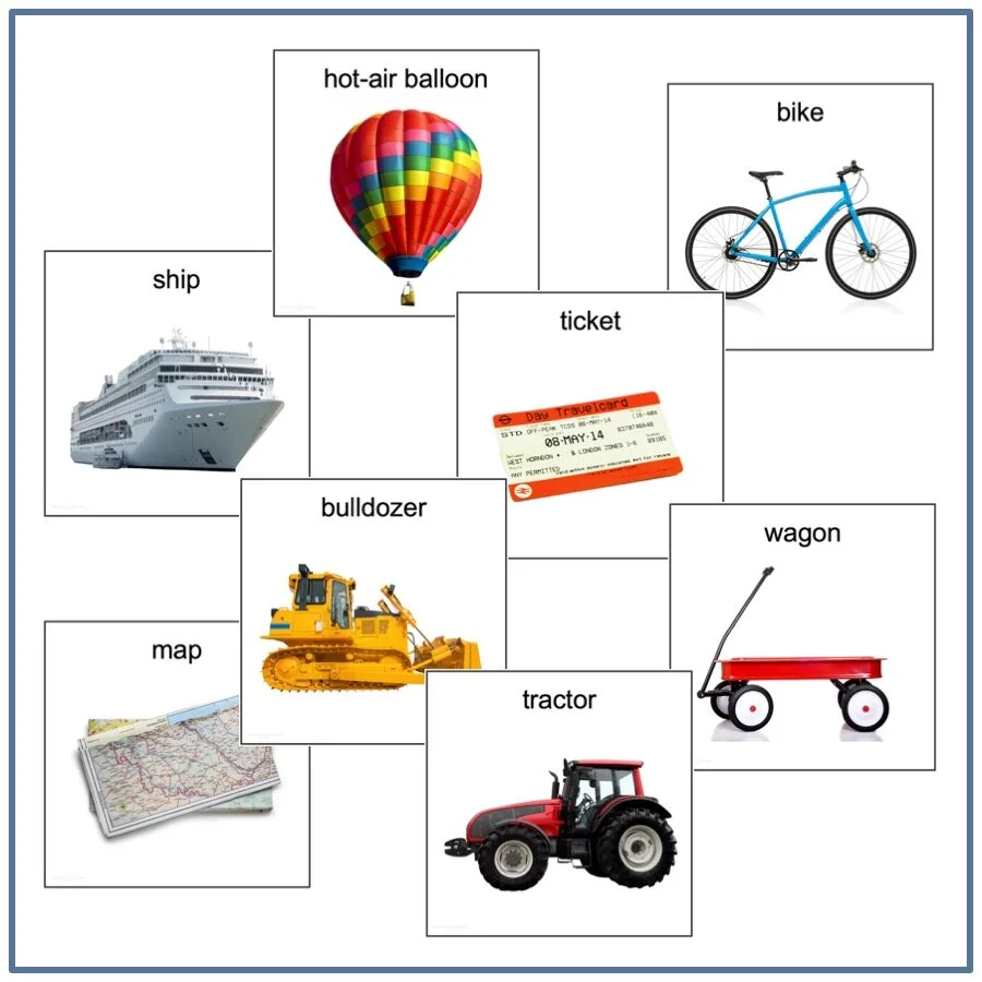 Transportation Editable Picture Card for Autism AAC communication and  speech therapy visual support — Speech and Language at Home