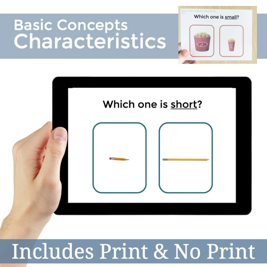 Basic Concepts for Characteristics Task Cards