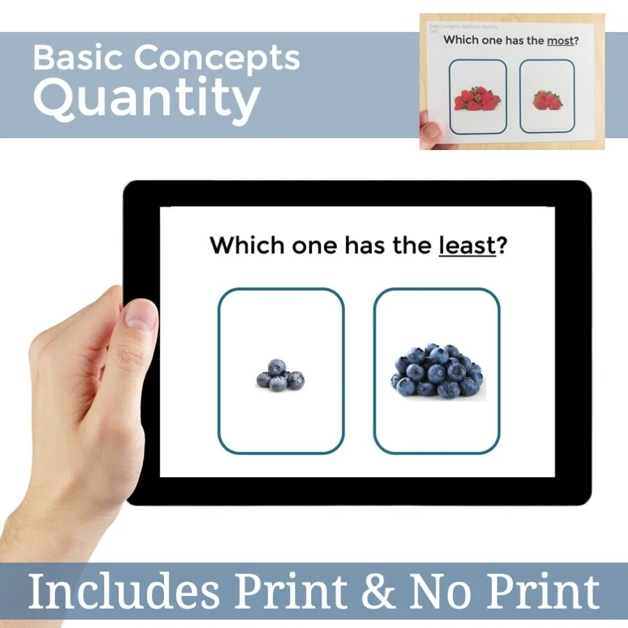 Basic Concepts for Quantity Task Cards