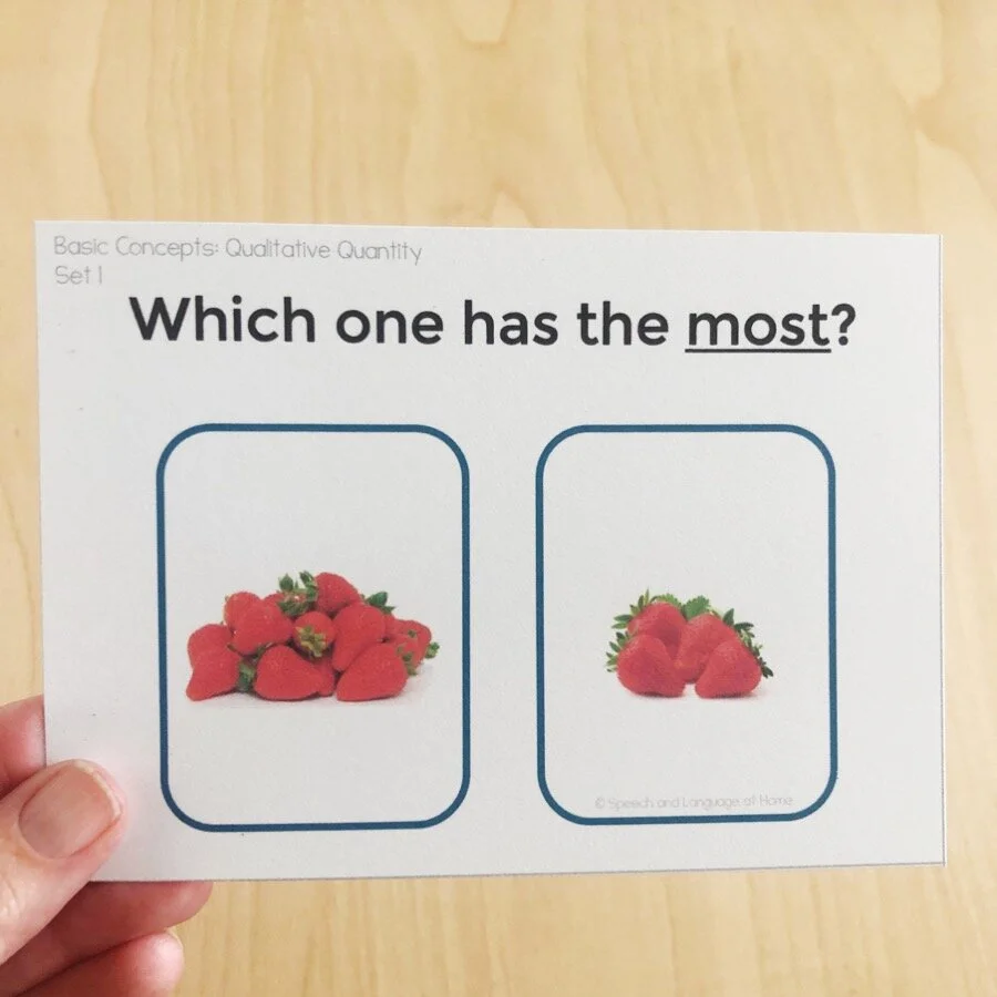 basic concepts speech therapy quantity quantitative digital printable speech and language at home