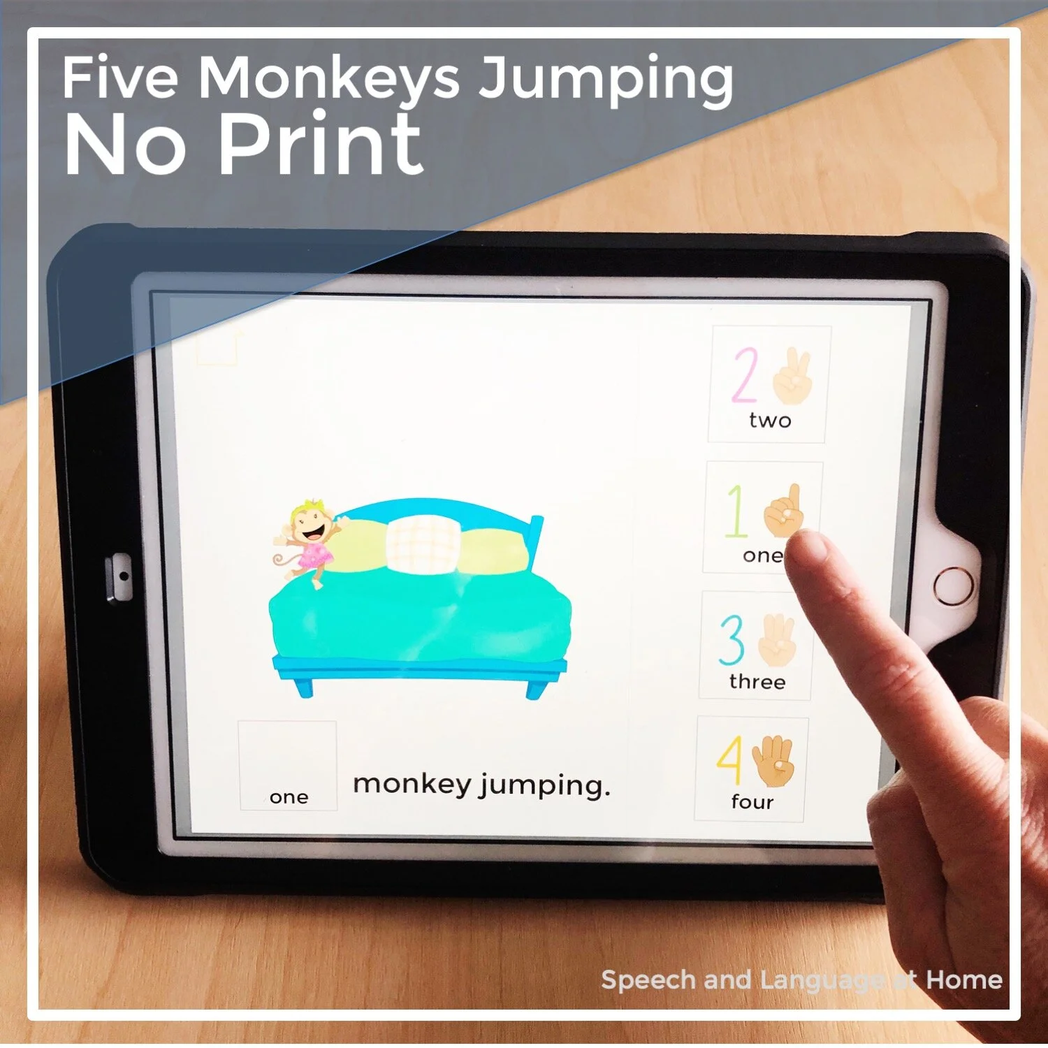 Five Monkeys Jumping No Print