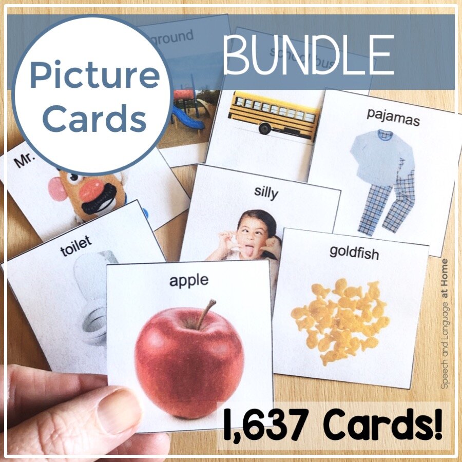 Editable Picture Cards Bundle for Speech Therapy Autism PECS