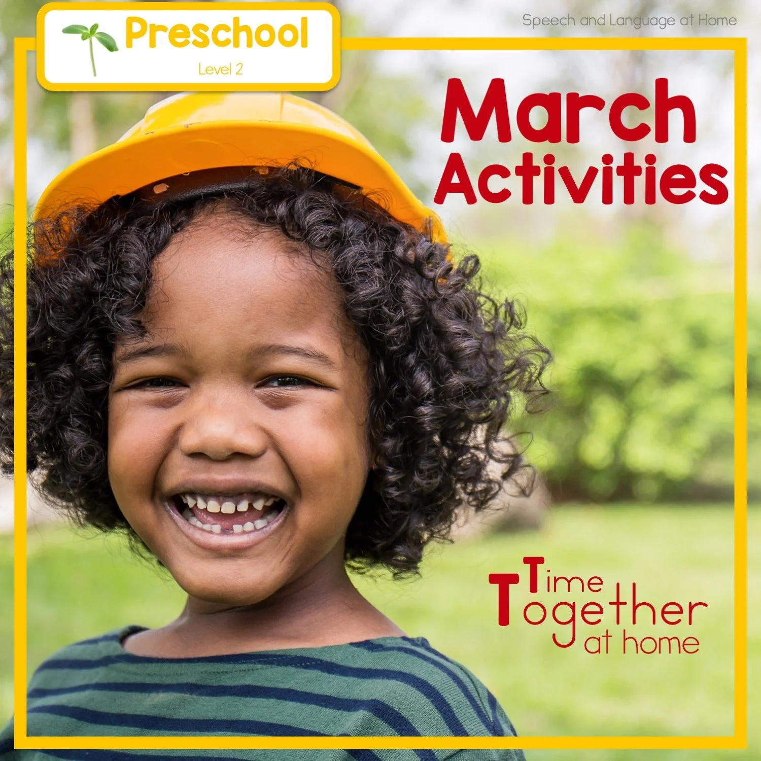 March Preschool Speech Activities You Can Do At Home