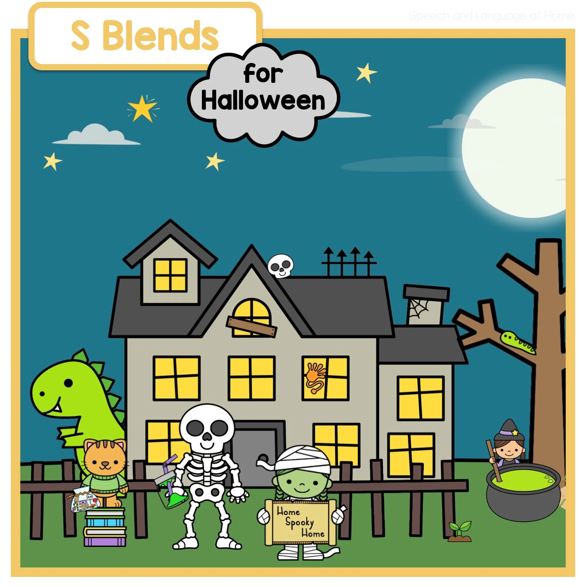 Skeletons, Spiders, and S Blends: Halloween Speech Fun