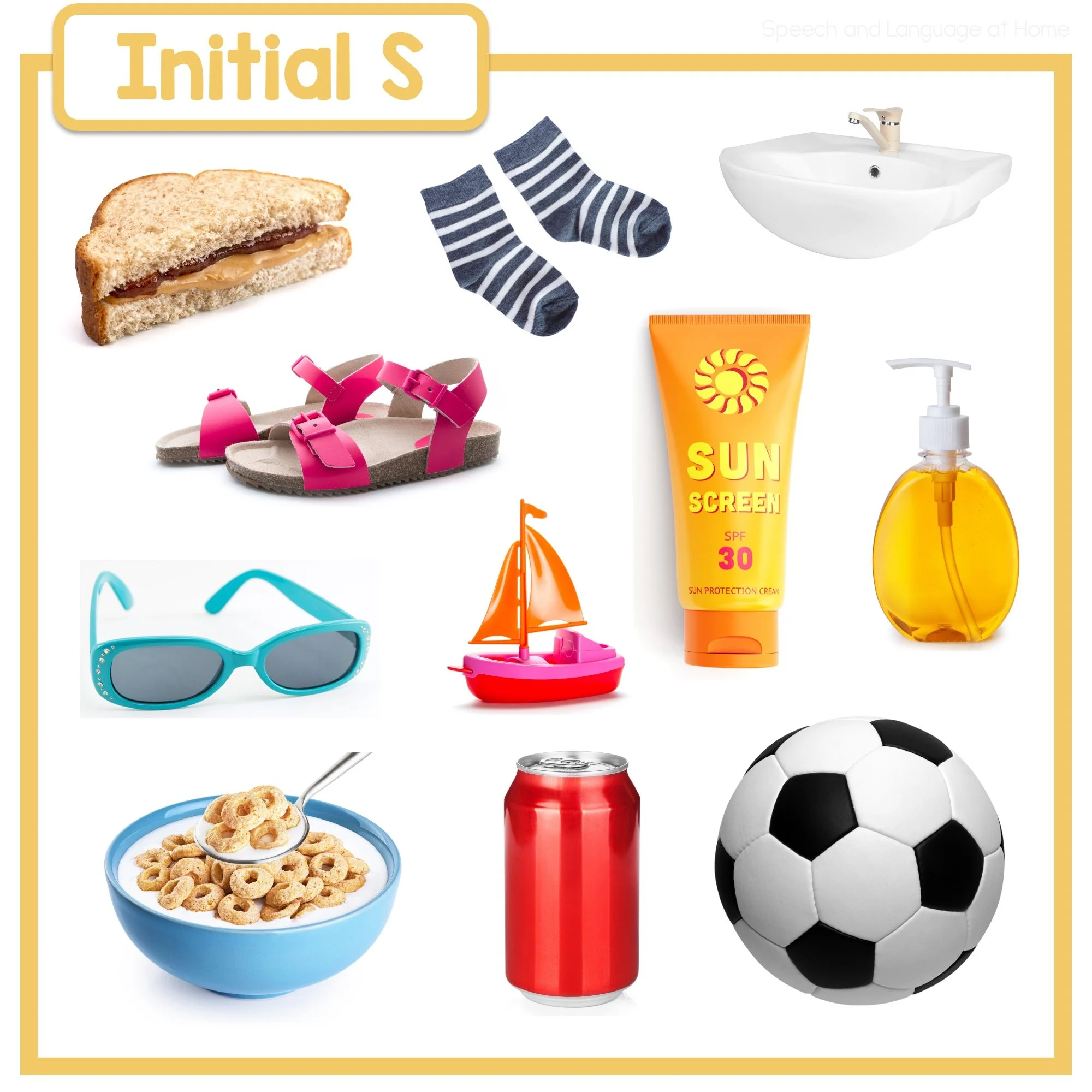 Practice the /s/ Sound All Day: Initial /s/ at Home, School, and Storytime