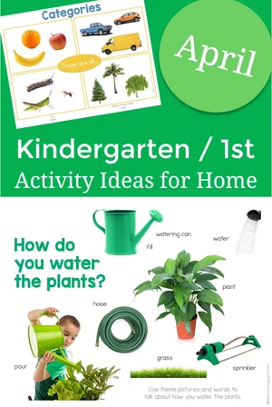 April Kindergarten Speech Activities You Can Do At Home — SLP