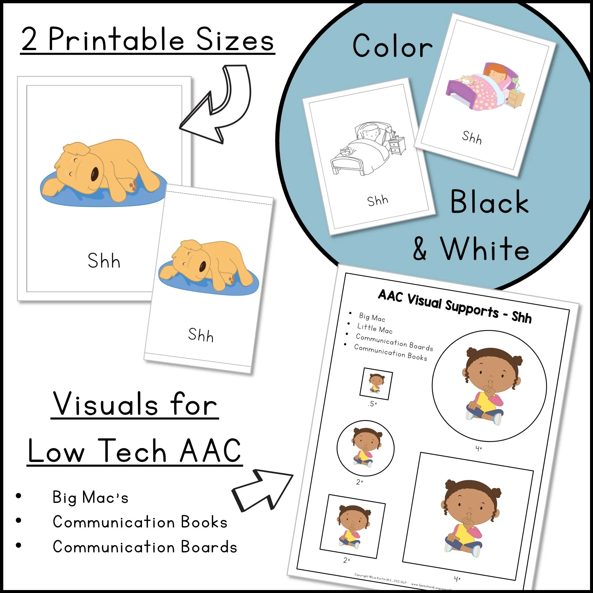 Exclamatory Word Books come in 2 printable sizes, can be used digitally, color and black and white.