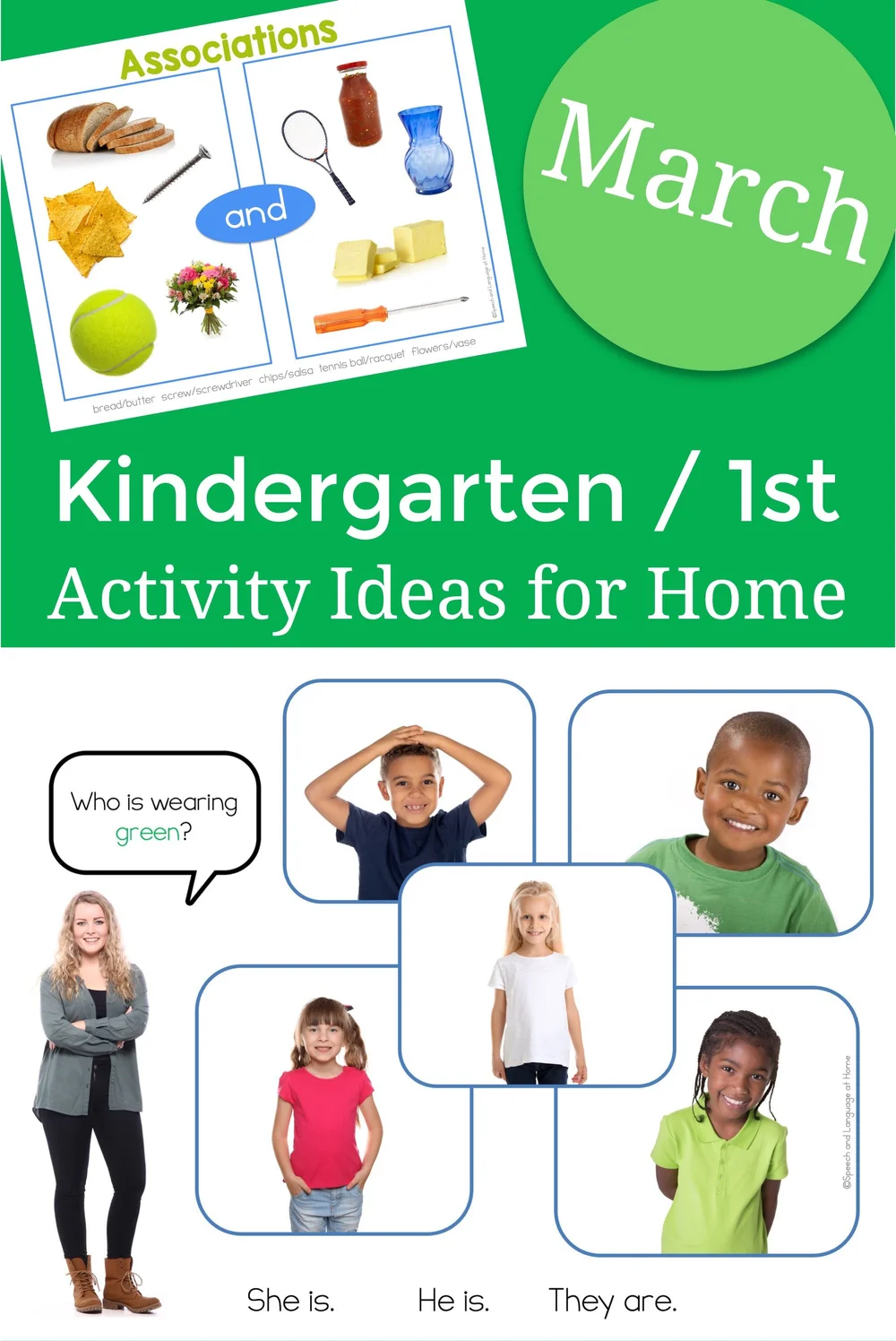 March Kindergarten Speech Activities You Can Do At Home — SLP