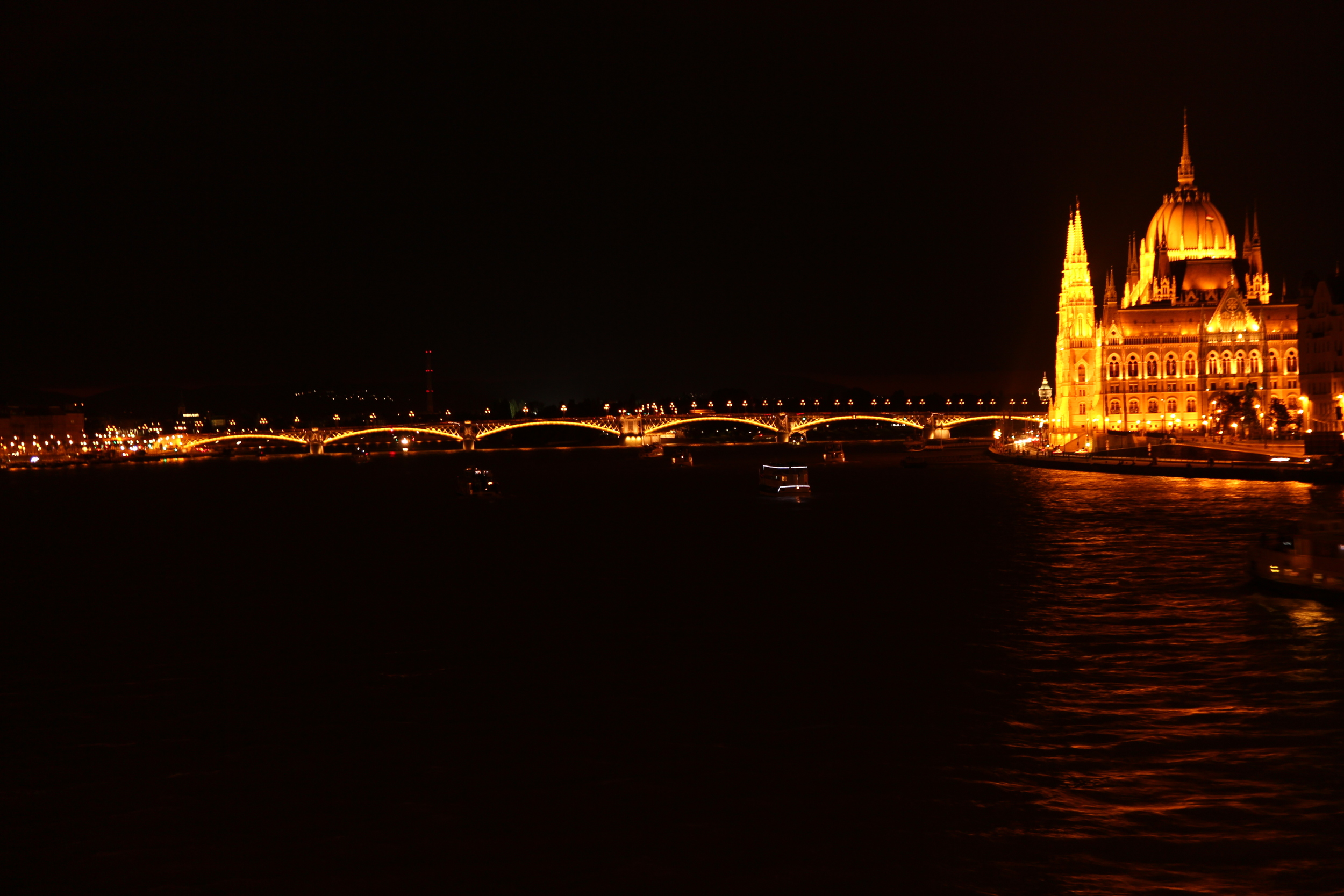 The Hungarian Parliament at night