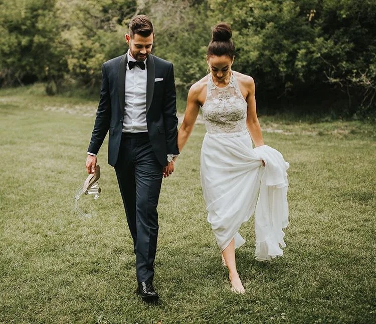 Marina Semone Maya gown Calgary wedding