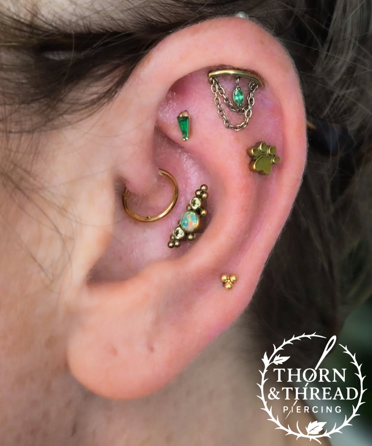 Thankful for repeat clients 😍😍 thank you @lucyglover2908 

@realarttattoo

#earcuration #earstack #leicesterpiercer #piercer #bodypiercing