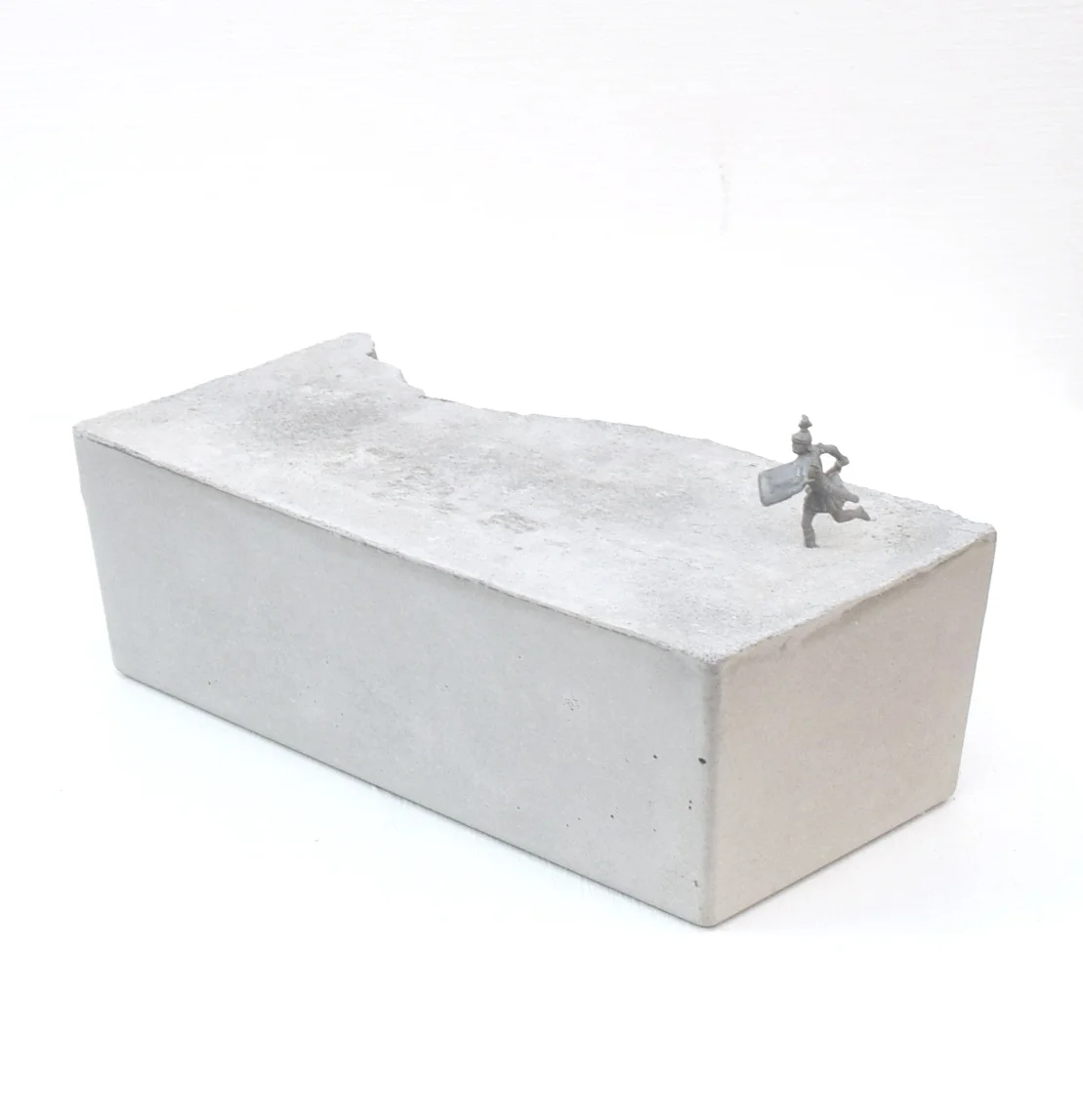 'EMPIRE' 2016 Concrete and plastic Roman soldier 10 x 5 x 2 cm