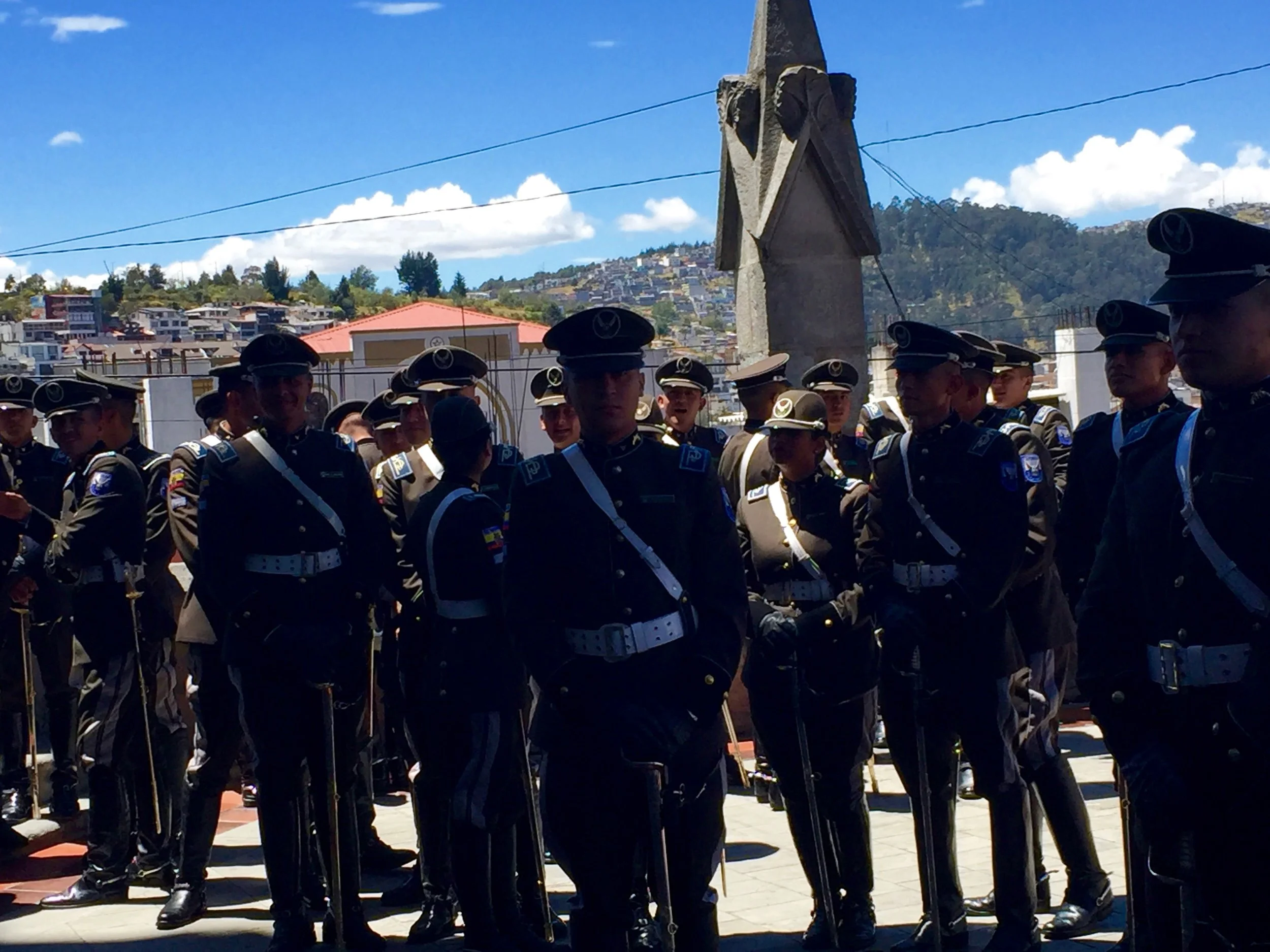 The police at the Bascilia