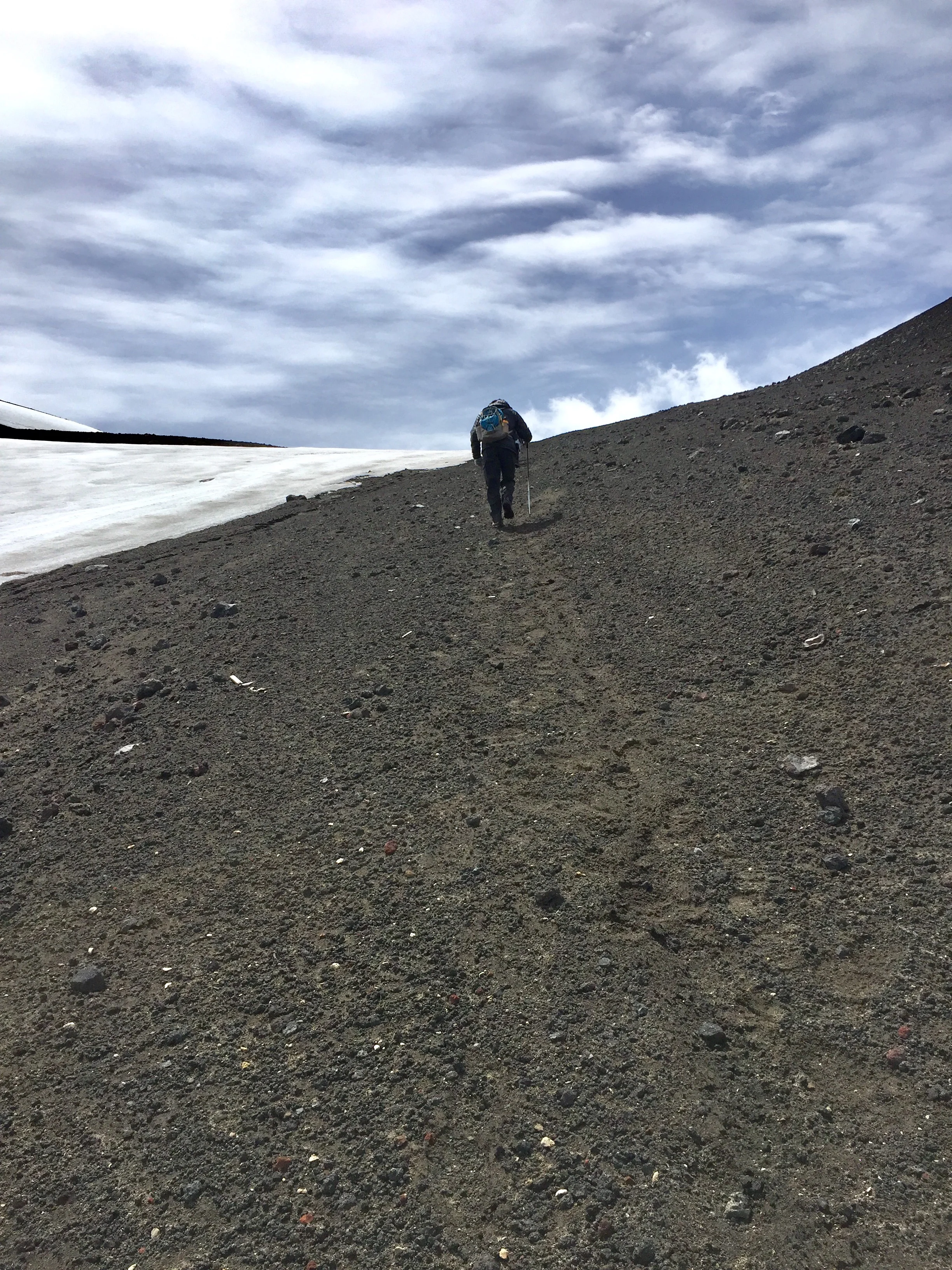 Frank climbing