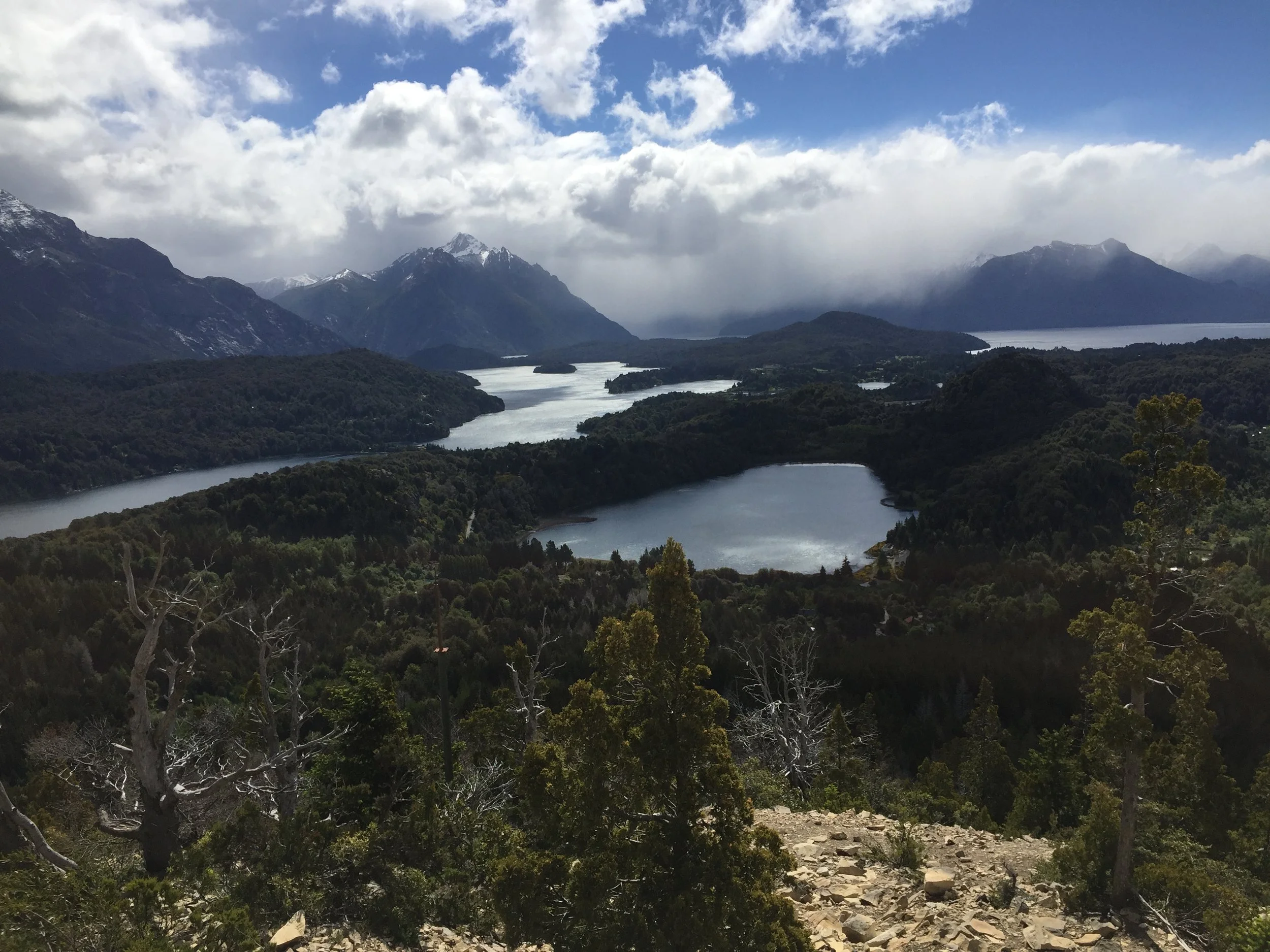 Overlooking the lakes