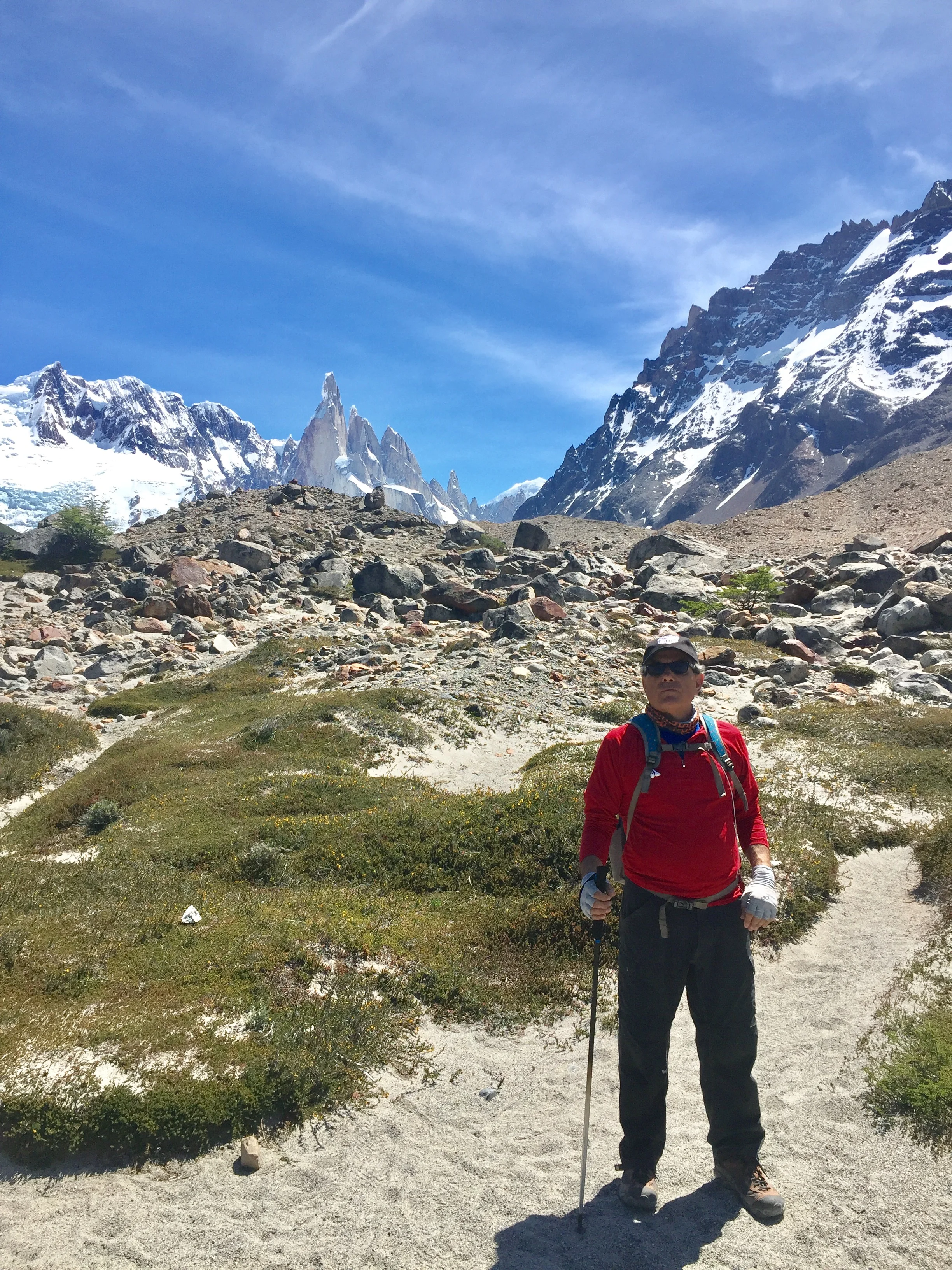 The hike up