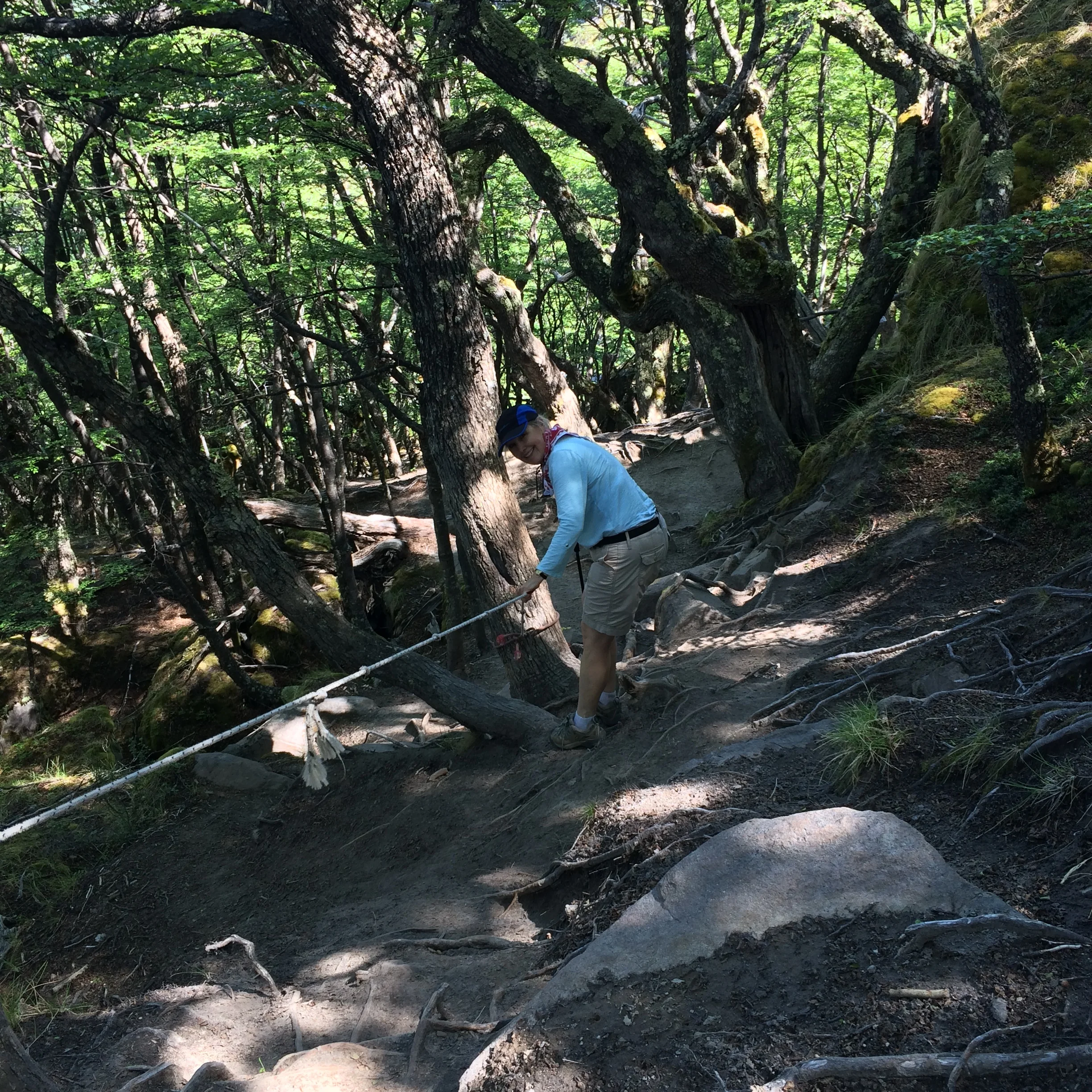 A challenging way up and down  