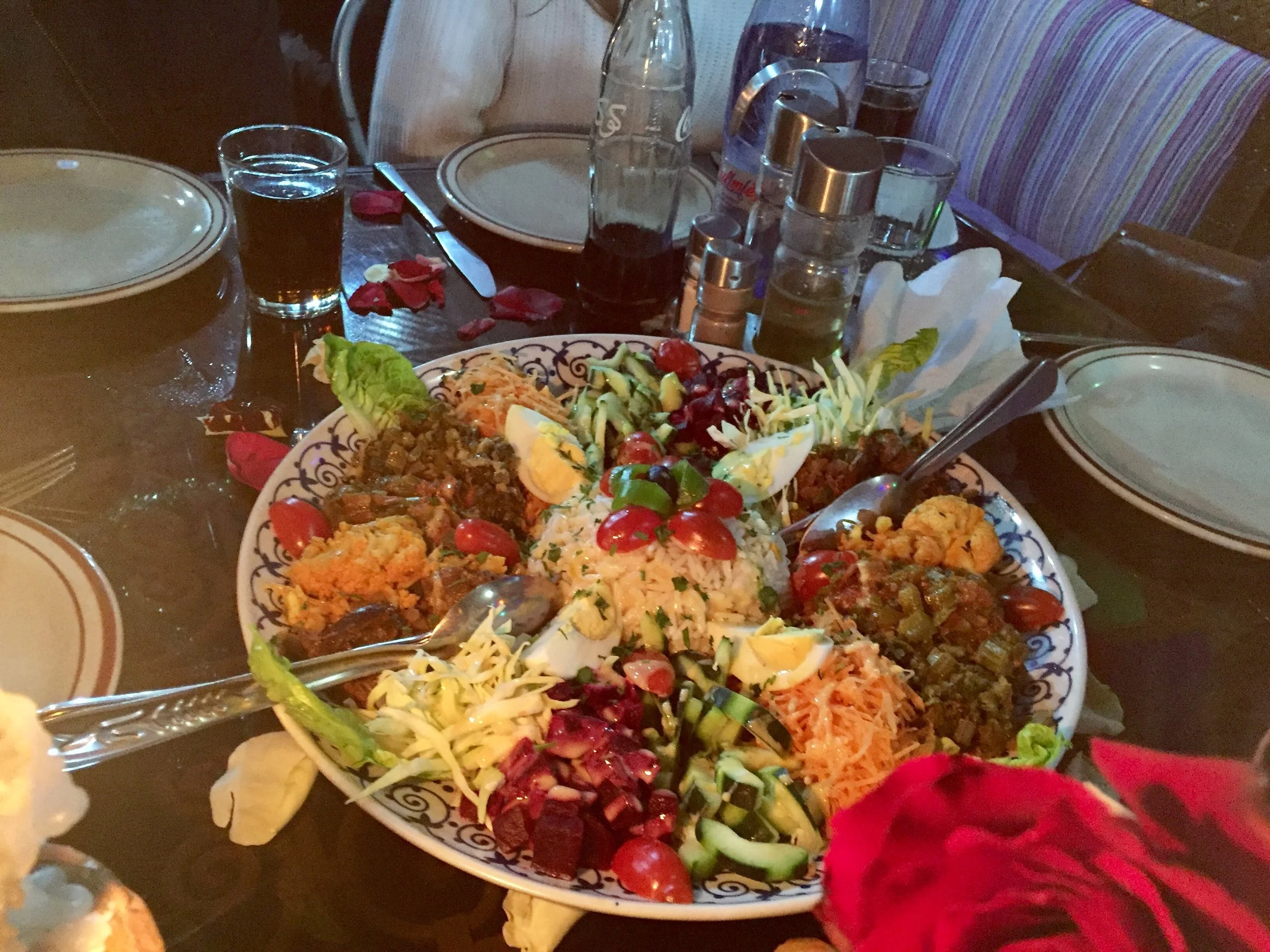 This is the salad for the table at dinner