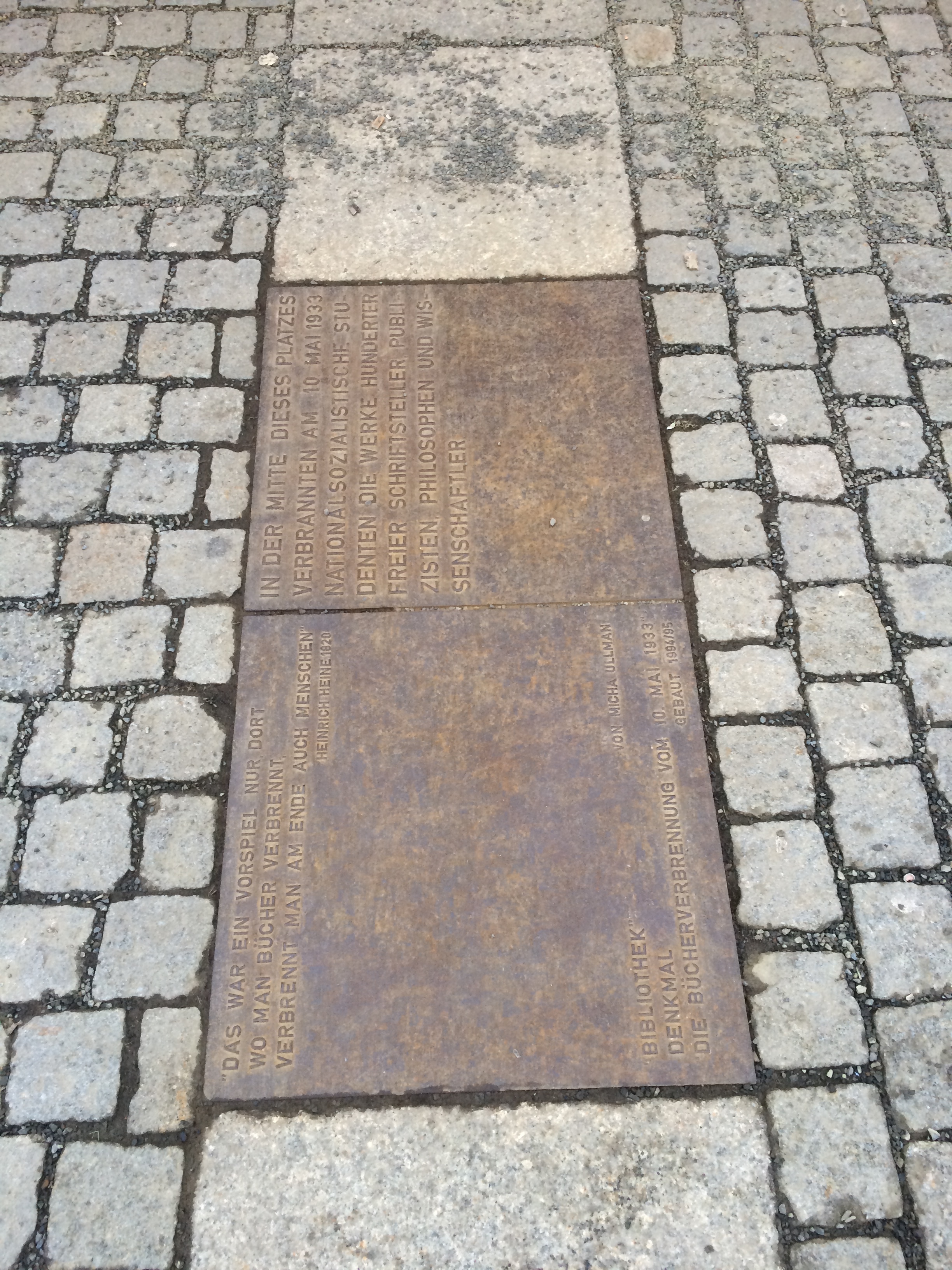The pathway marking where the wall was throughout the city