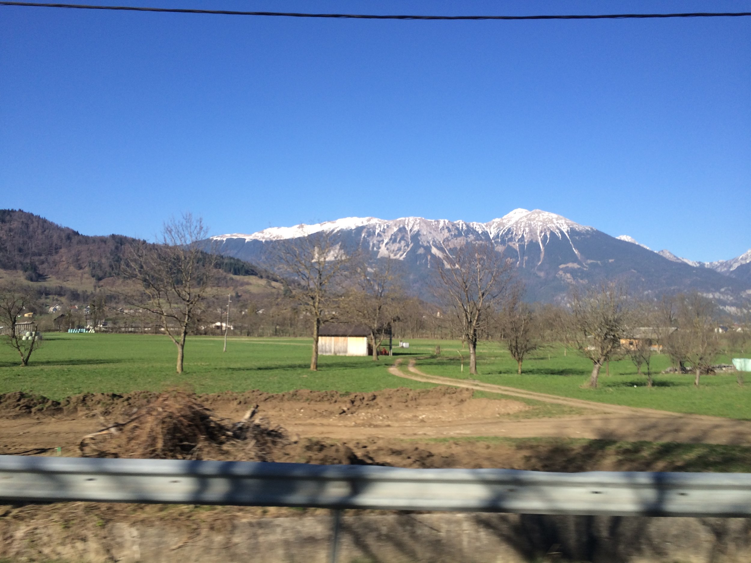 The view from our tour bus