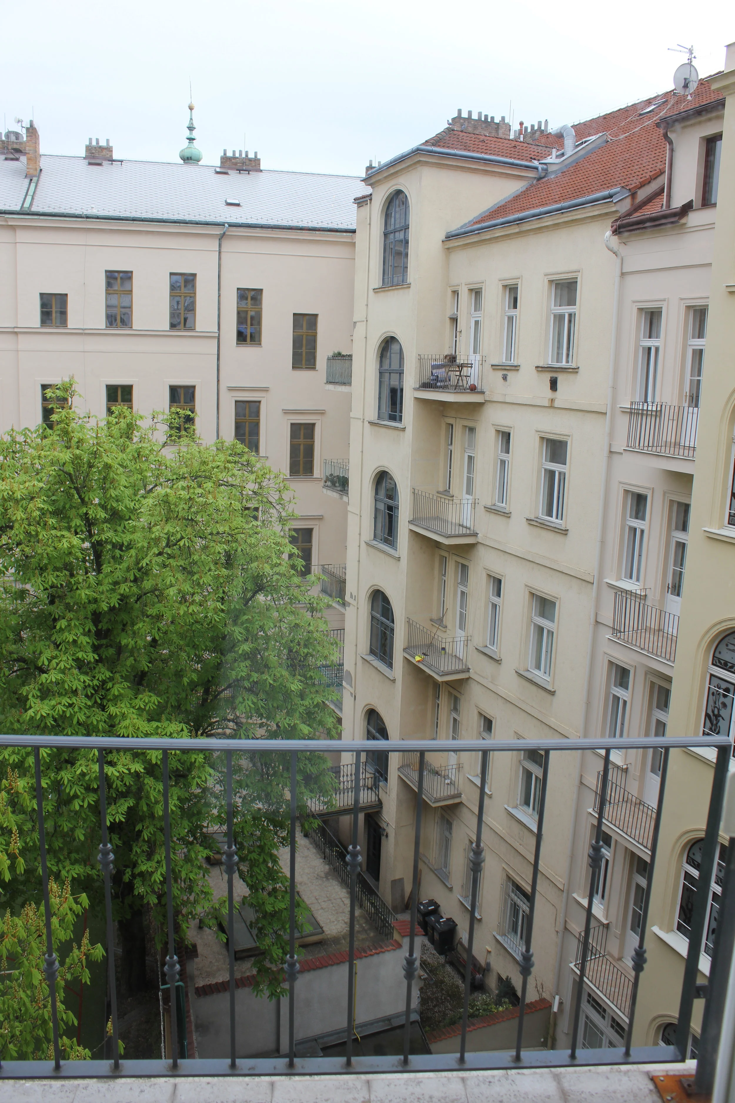 View from our Airbnb