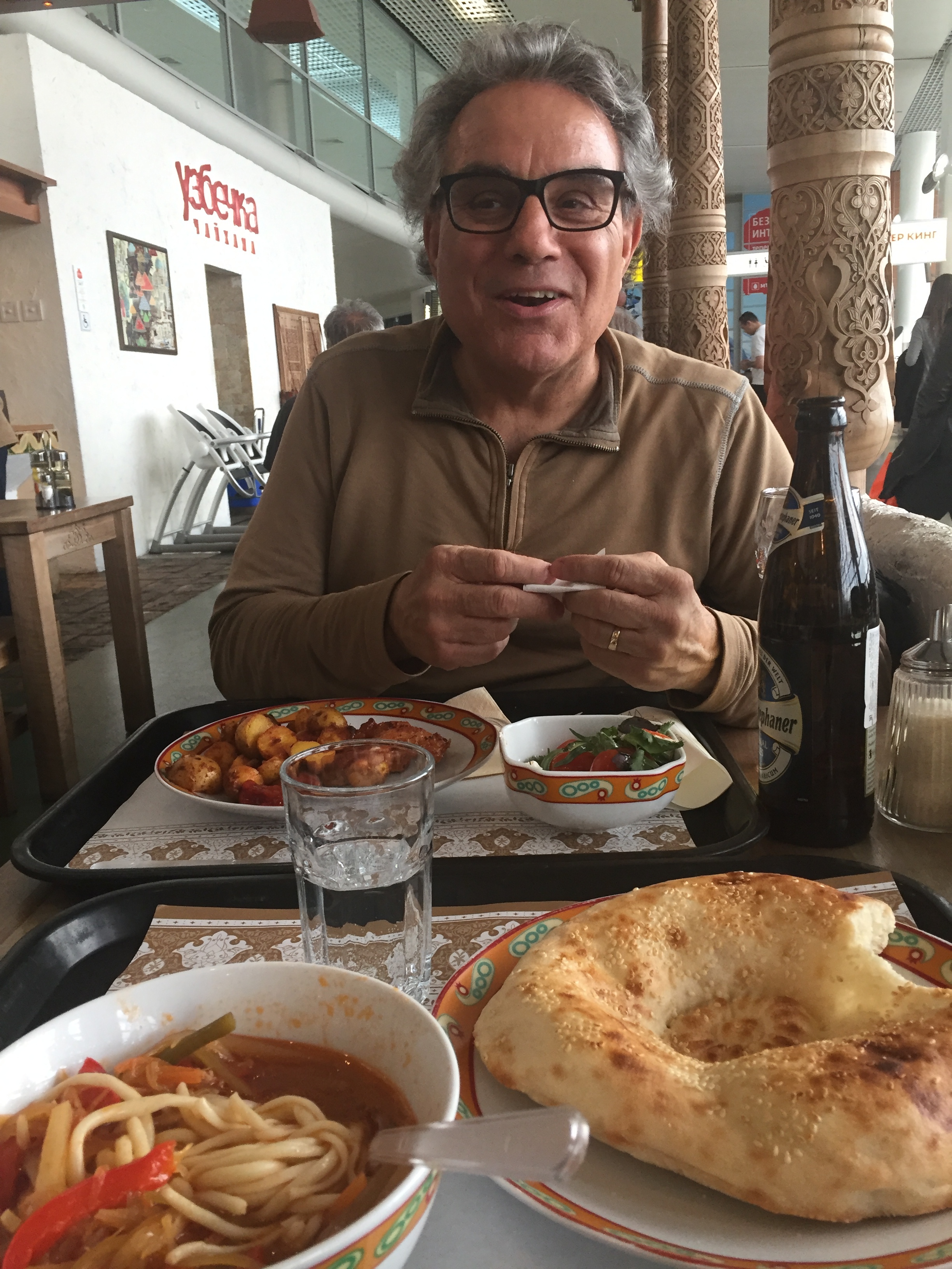 Frank's lunch in Moscow