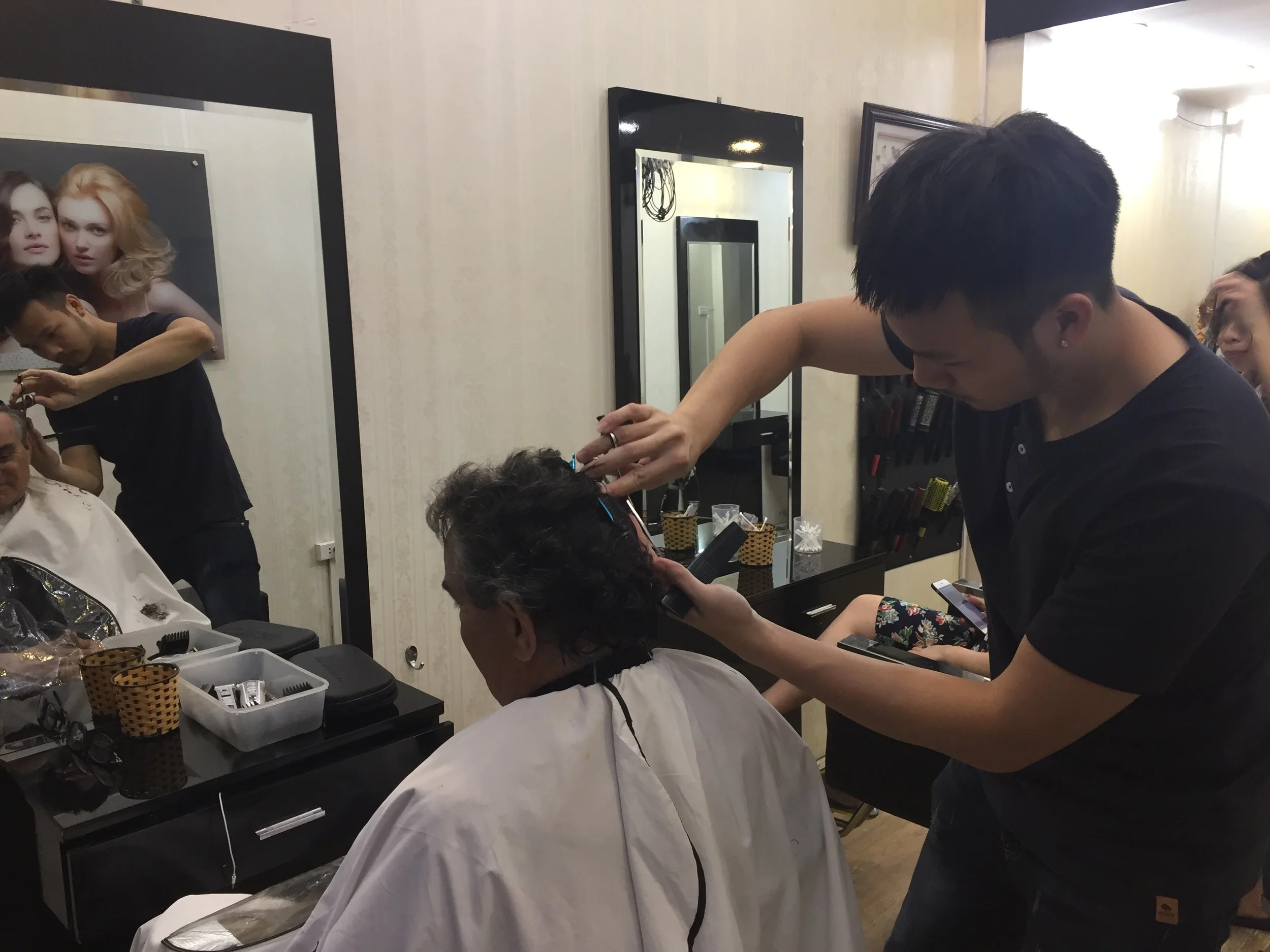 Hair cut - start to finish in 10 minutes