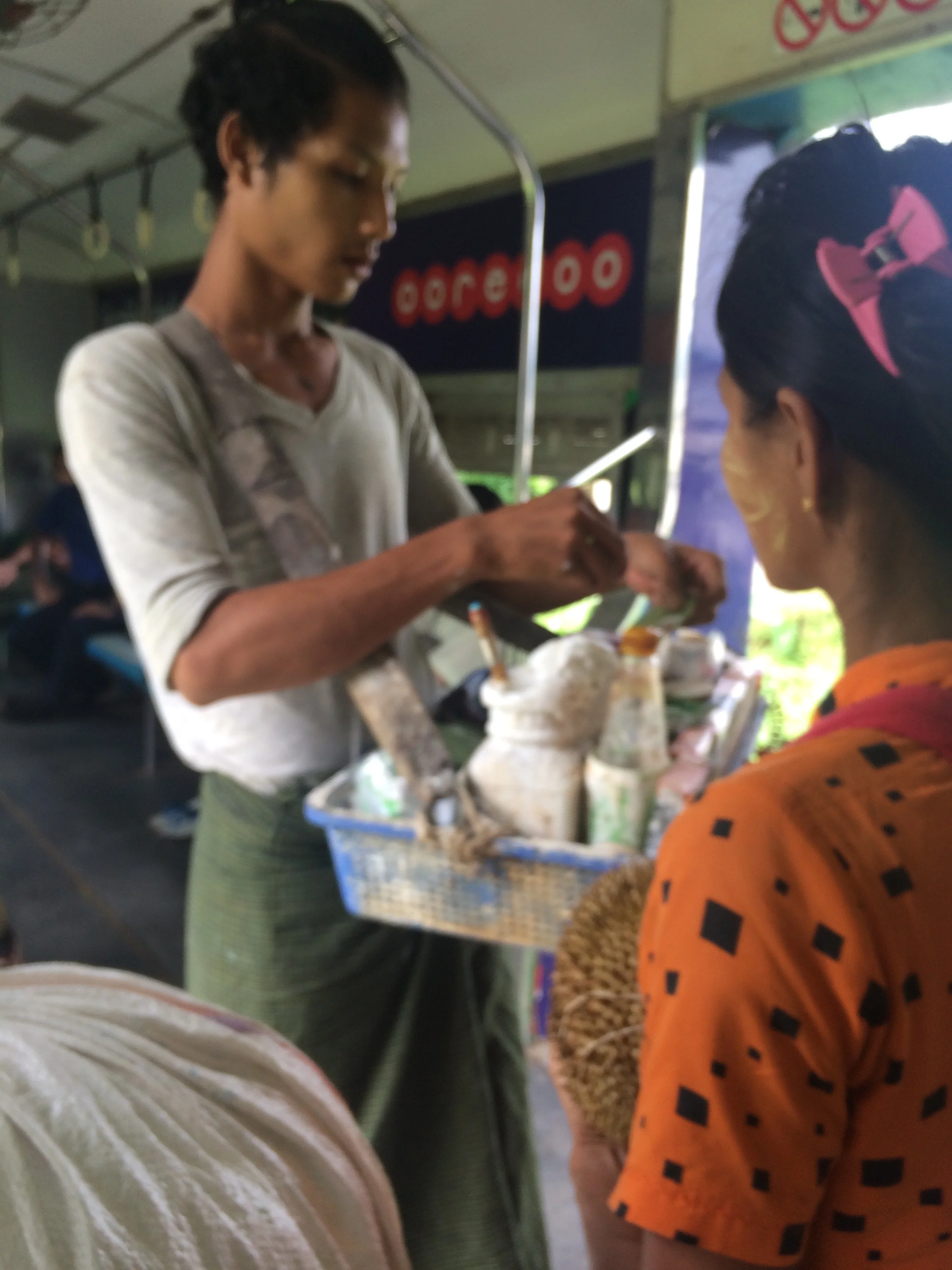 Selling Betel on the train