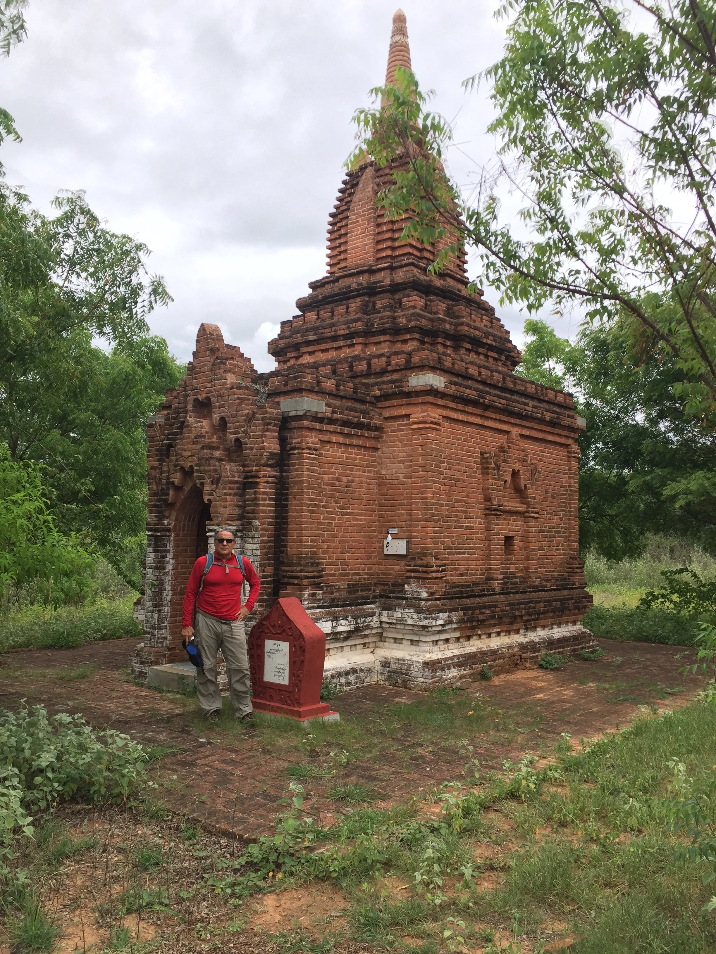 Frank at a perfect small temple