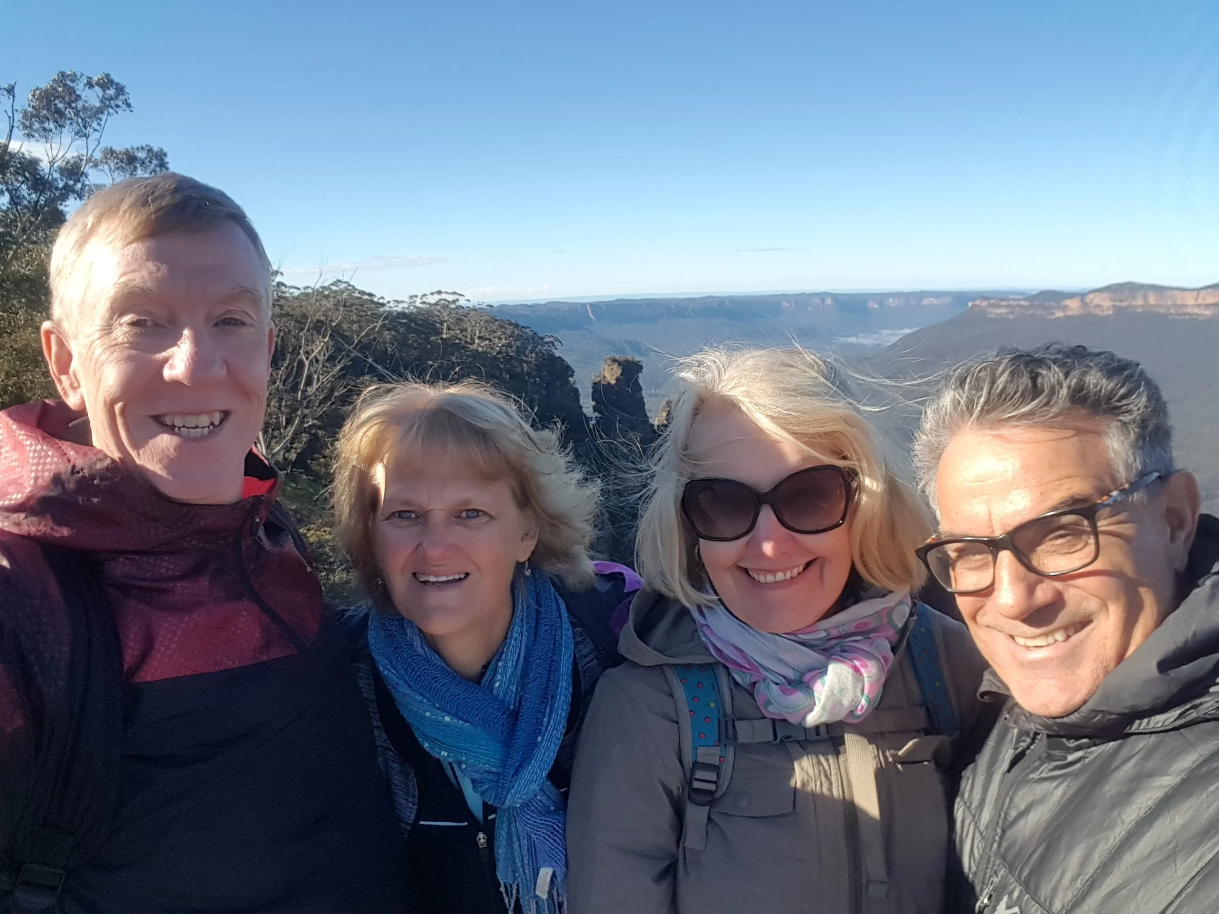 Our first stop and look at the Blue Mountains