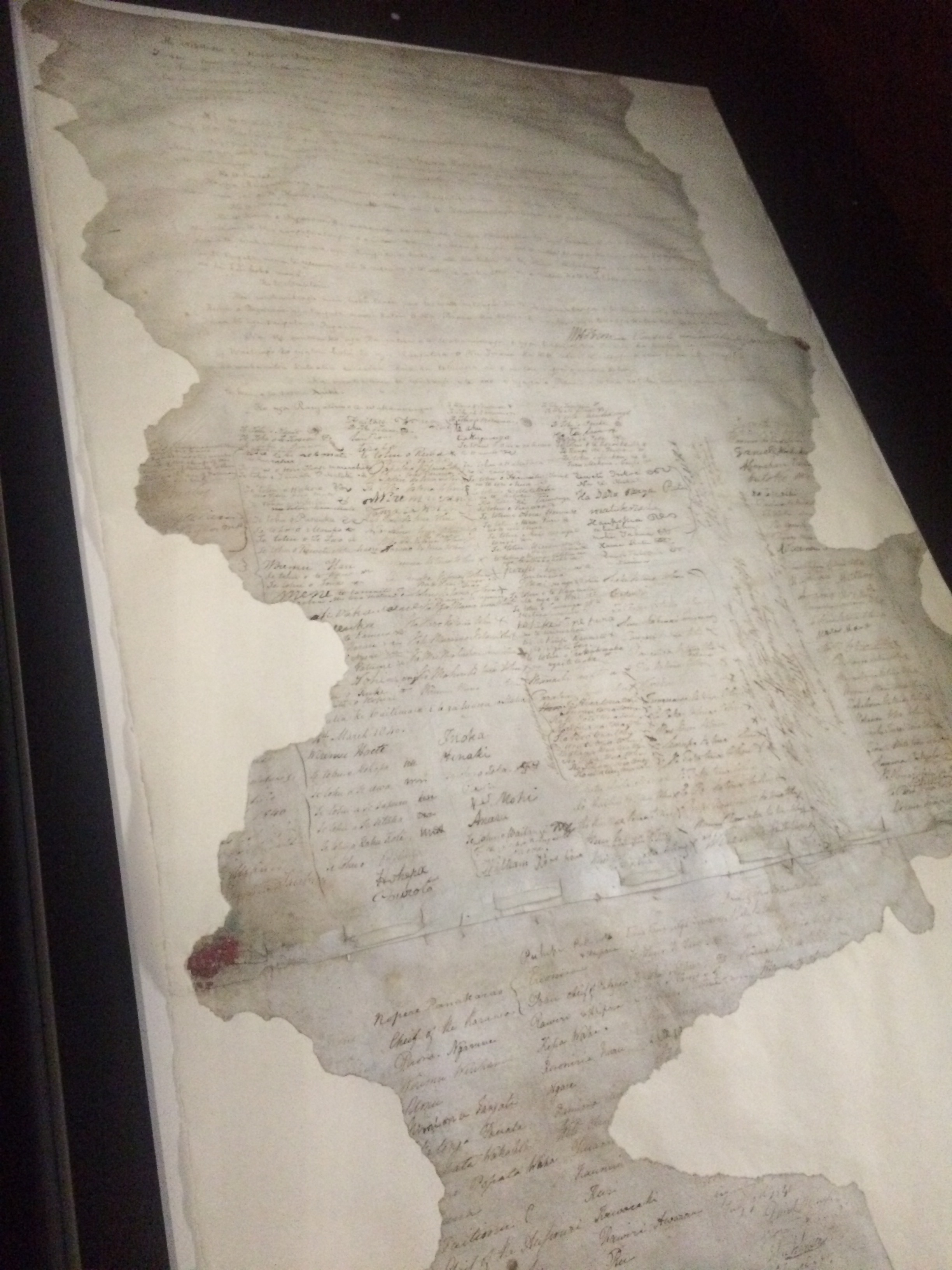 The original written treaty