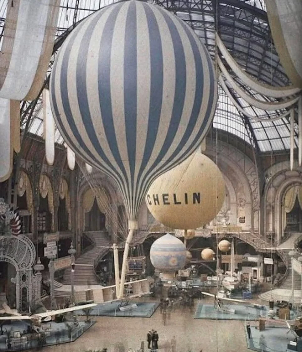 🦛via @studio_magga The interior of Grand Palais during the 1909 aviation show, photo by L&eacute;on Gimpel #leongimpel #grandpalais #paris #france #special