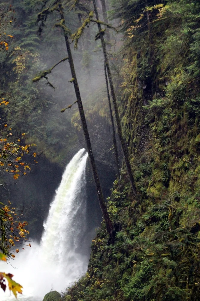 Metlako Falls from afar.
