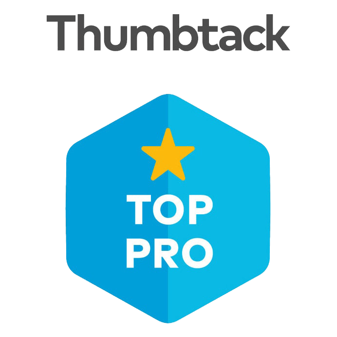 A badge for Thumbtack.com top professionals