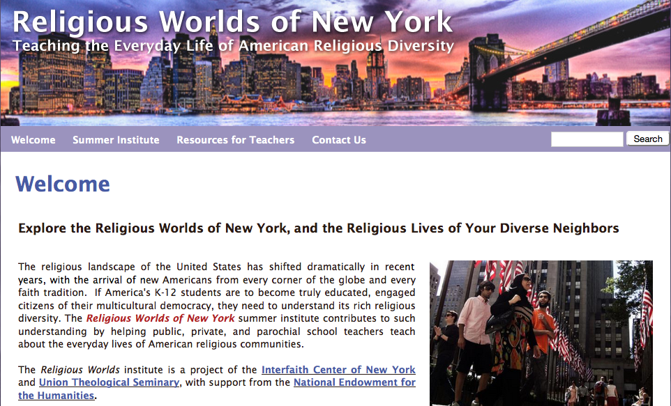 New Summer Institute: Religious Worlds of New York