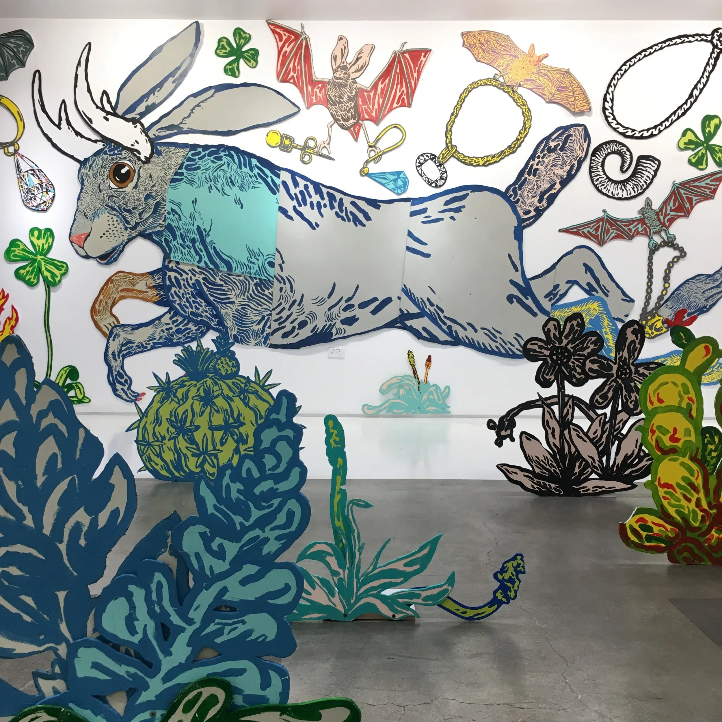 MURAL VERSION OF ICON9 STAGE, ART CENTER COLLEGE OF DESIGN, PASADENA