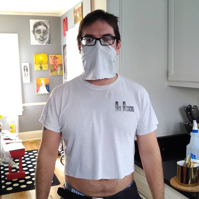 Posting my PPE by popular demand. I embrace the dad bod, and it definitely helps people keep their distance from me. Stay safe out there people.