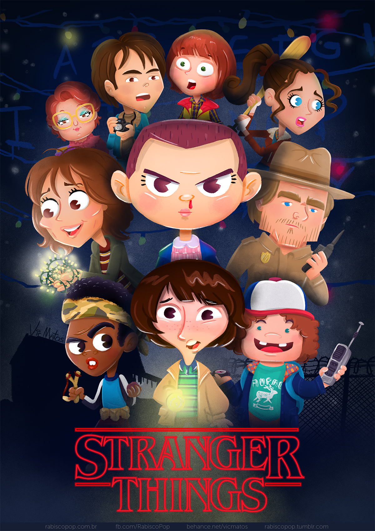 Vic Matos illustrations really capture each character's personality; particularly Dustin. Everyone loves Dustin, right?