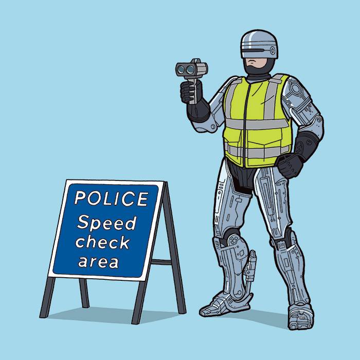 Robo-traffic-cop: Your move, creep!