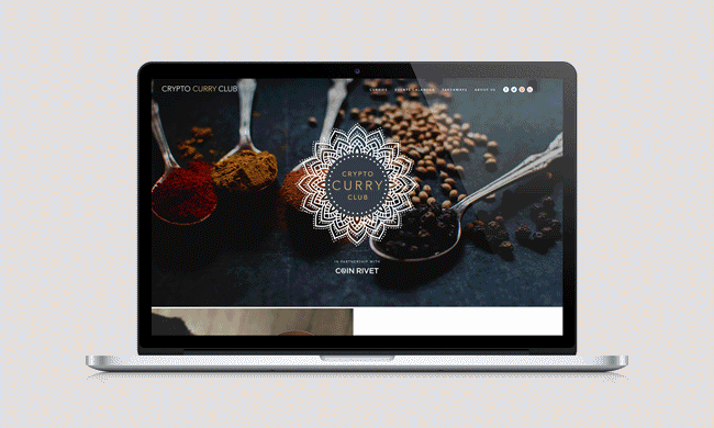 Crypto Curry Club website concept