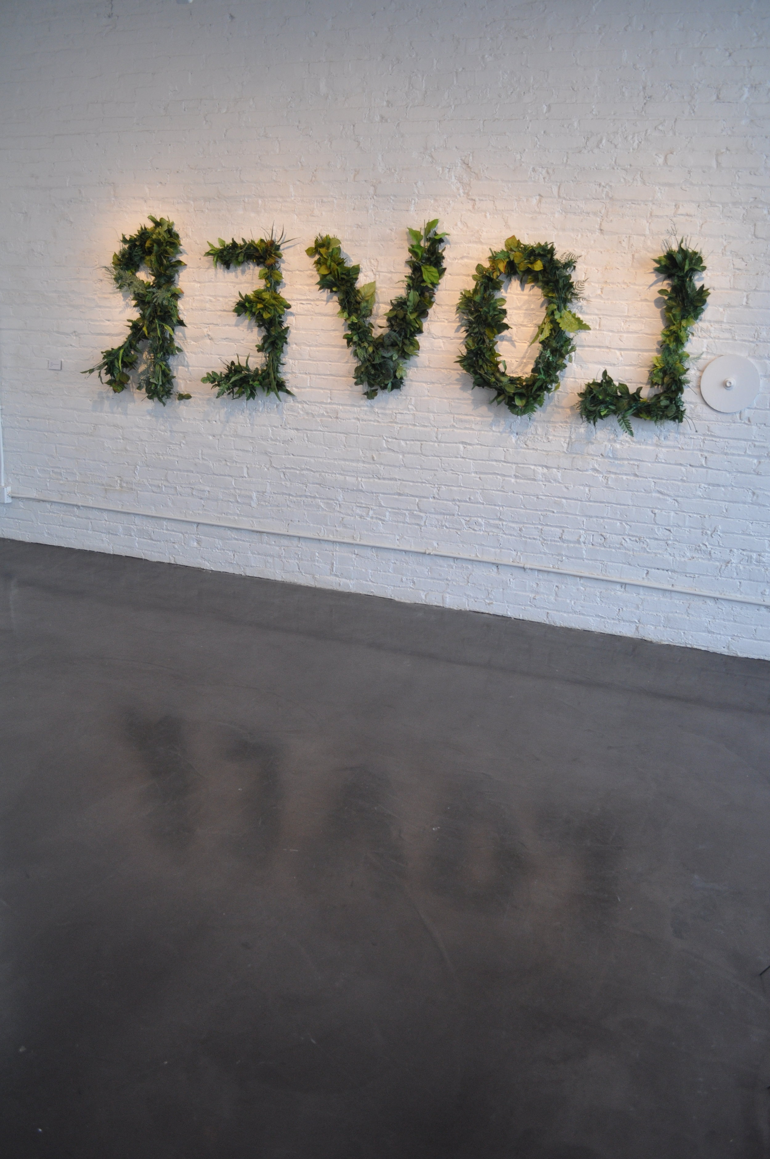  "REVOL"&nbsp;  Discarded plastic floral arangements and wire  2012 