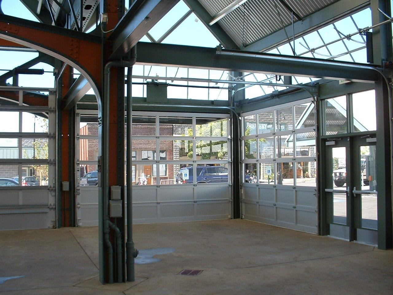 These corner doors presented a unique challenge
