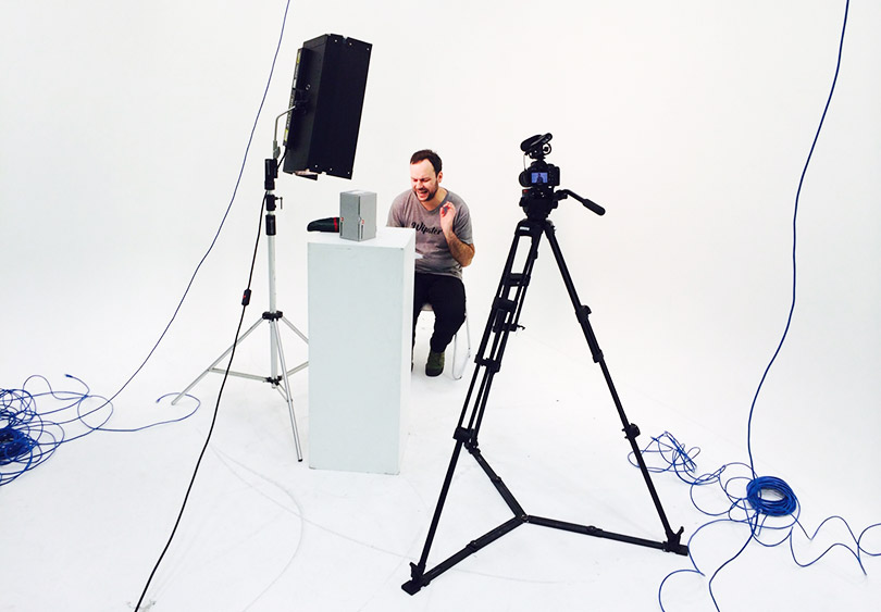Our designer discovers the camera has a remote.