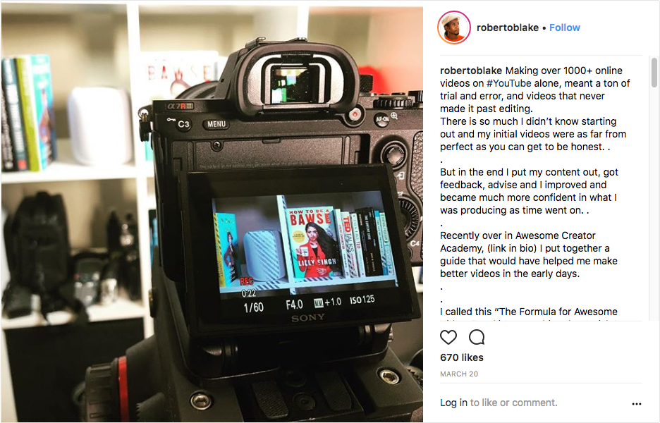 Roberto Blake Instagram